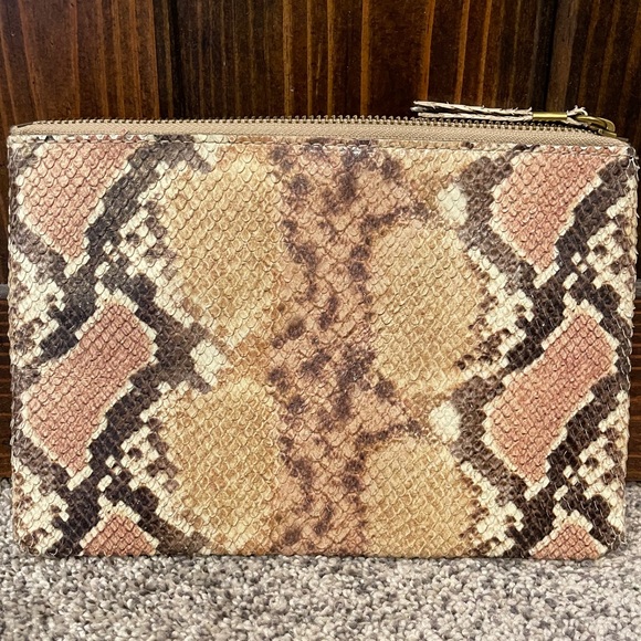 Madewell Handbags - Madewell Python Pouch Wallet